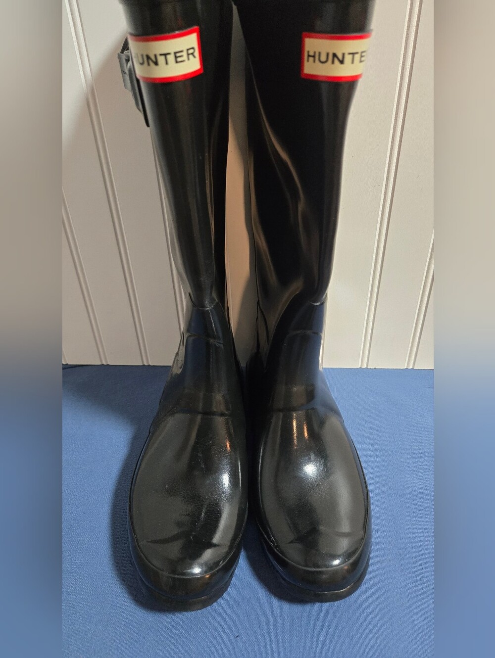 Hunter Black Gloss Women's Tall Rain Boots